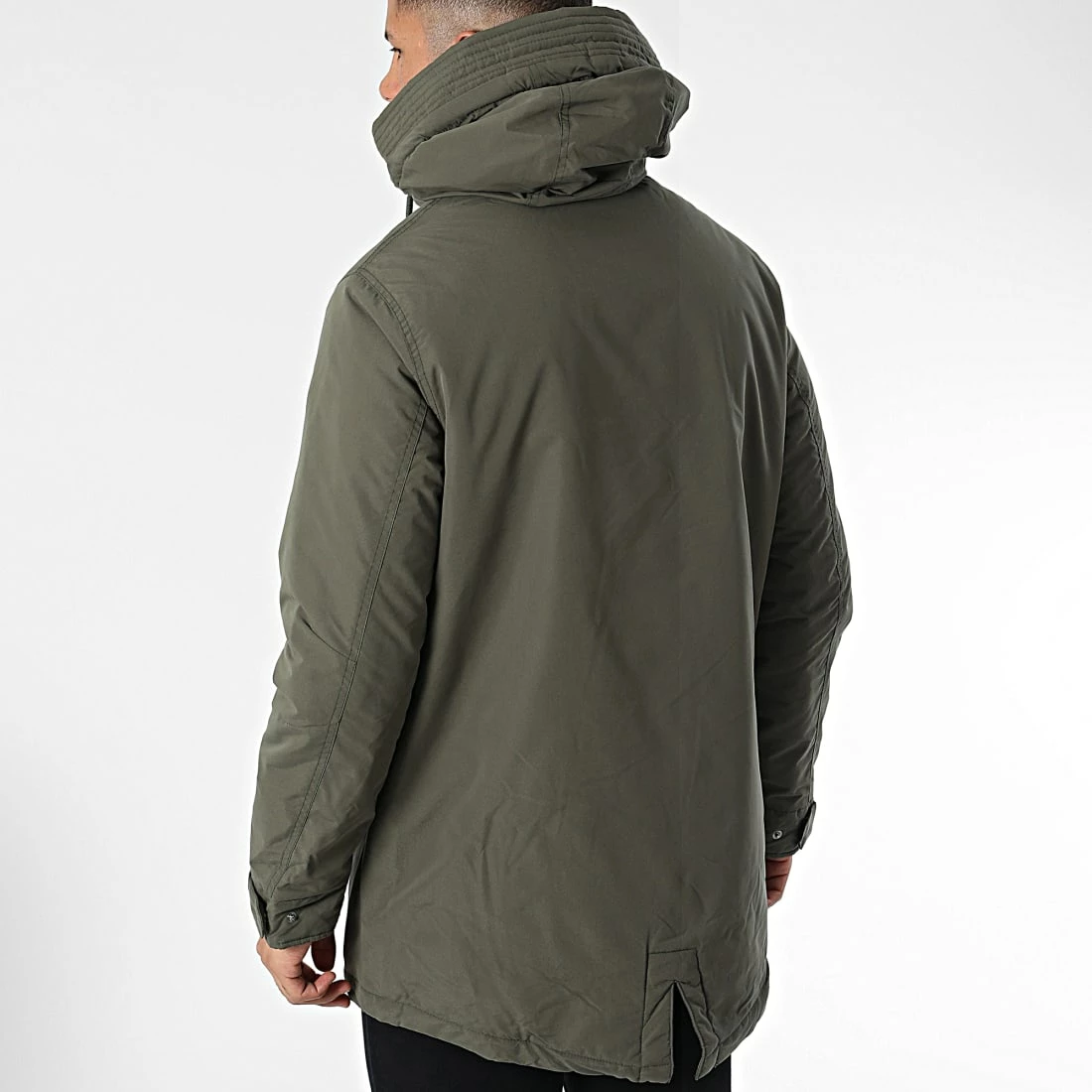 Le moins cher 🥰 Veste Zippée Capuche Kaspar 12216414 Vert Kaki de Produkt 🌟 – Image 4