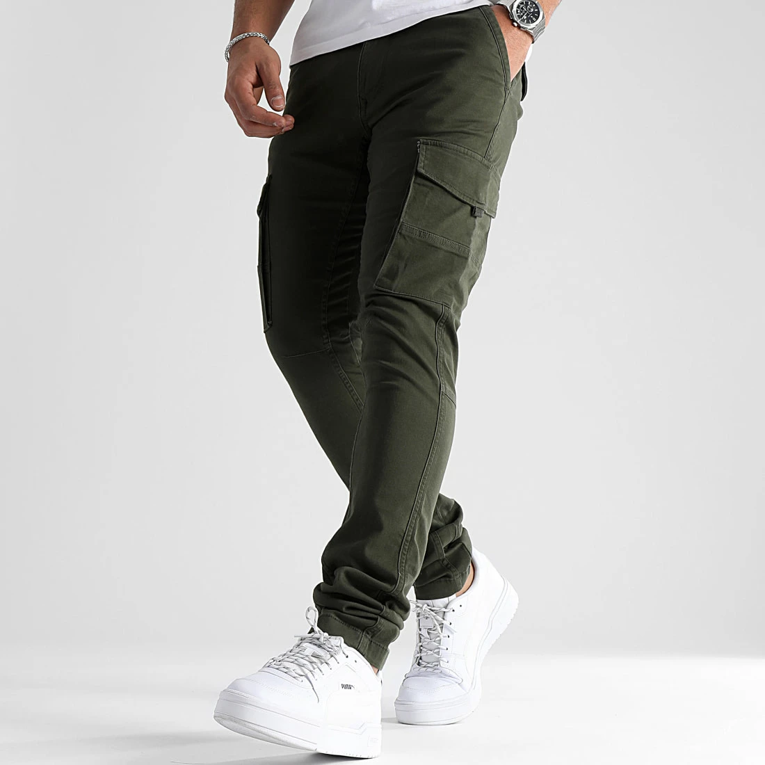 Nouveau ✨ Pantalon Cargo 12193703 Vert Kaki de Produkt ⌛ 3 Nouveau ✨ Pantalon Cargo 12193703 Vert Kaki de Produkt ⌛