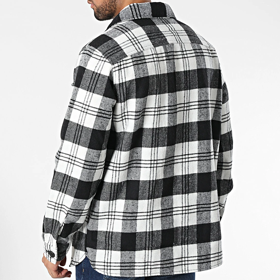 Vente flash 🎉 Surchemise A Carreaux 12217191 Gris Blanc de Produkt ✔️ – Image 4