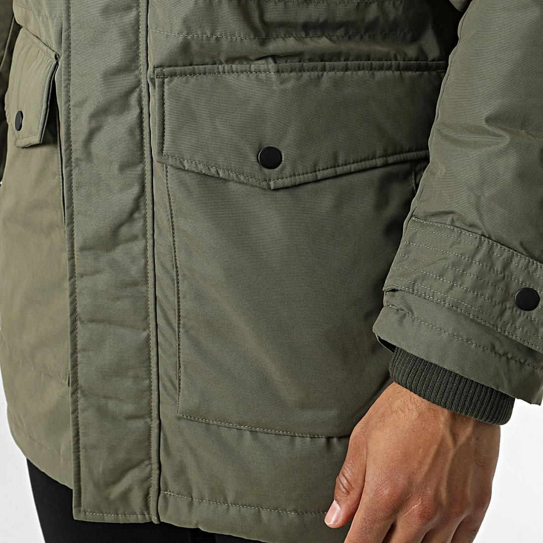 Remise 🎁 Parka Capuche Luke Vert Kaki de Produkt 🔥 – Image 2