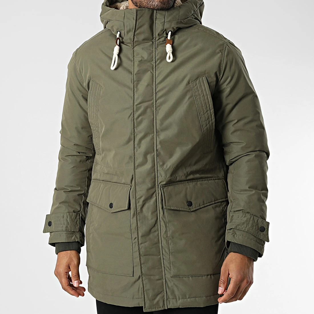 Remise 🎁 Parka Capuche Luke Vert Kaki de Produkt 🔥 – Image 3