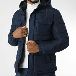 Remise 👍 Doudoune Capuche Noah Bleu Marine de Produkt 🎁