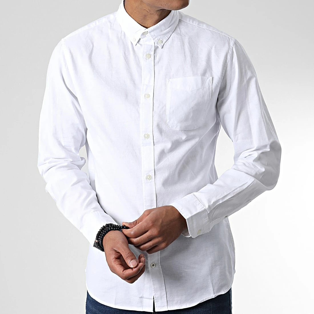 Meilleure affaire 🌟 Chemise Manches Longues Keith Oxford Blanc de Produkt ✔️ – Image 3