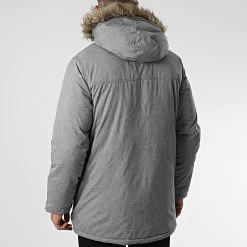 Meilleure vente 🔥 Parka Capuche Fourrure Melvin Gris Chiné de Produkt 🔥 -'47 Brand Soldes produkt 344525 12216417 GREY MEL 20221021T155321 04