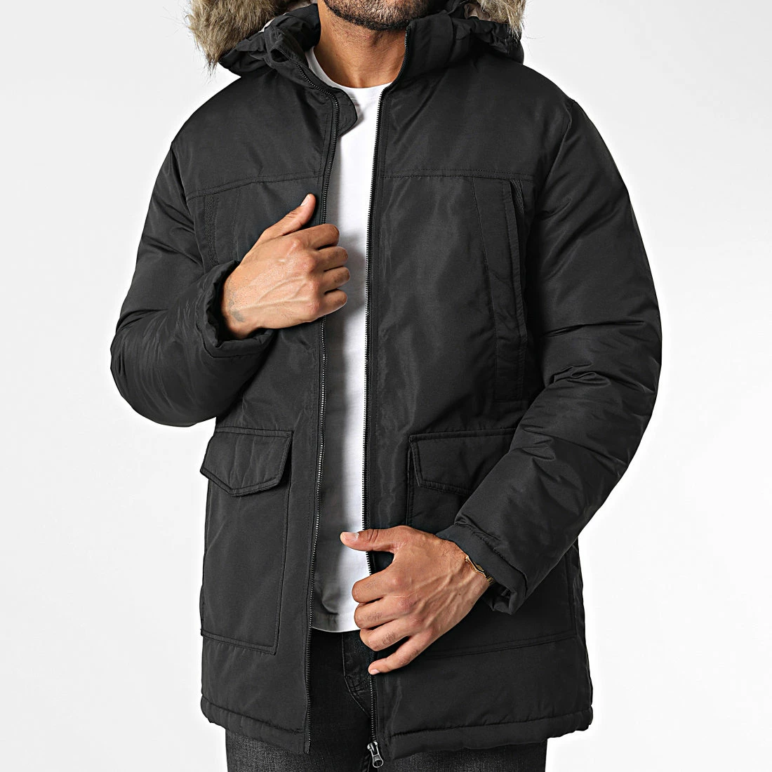 Meilleur prix ⭐ Parka Capuche Fourrure Melvin Noir de Produkt 🎁 3 Meilleur prix ⭐ Parka Capuche Fourrure Melvin Noir de Produkt 🎁